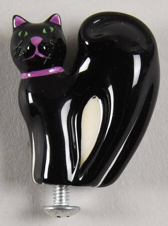 Baskets Black Cat Knob for Basket Lid