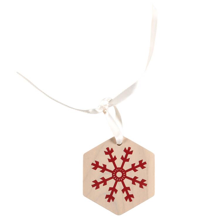 Baskets Wood Snowflake Tie-On Charm for Basket by Longaberger