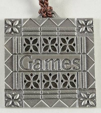 Baskets 2001 Father's Day "Games" Tie-On Charm for Basket