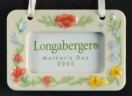 Baskets 2002 Mother's Day Frame Charm Tie-On