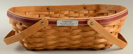 Baskets Red Trim Nature's Garland Basket