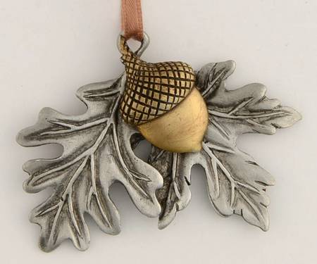 Baskets Leaf and Acorn Tie-On Charm for Basket