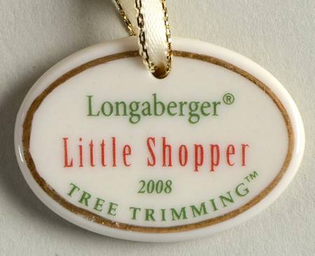 Baskets Little Shopper Basket Charm Tie-On