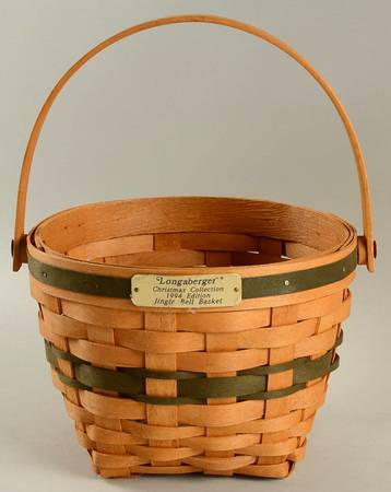 Baskets Green Jingle Bell Basket