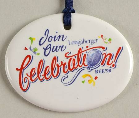 Baskets 1998 Bee "Join Our Celebration" Tie-On Charm