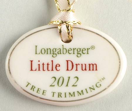 Baskets 2012 Little Drum Basket Charm Tie-On