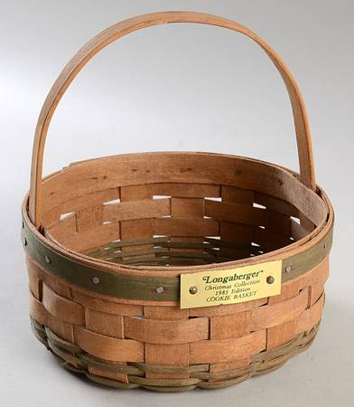 Baskets Greeen Christmas Cookie Basket