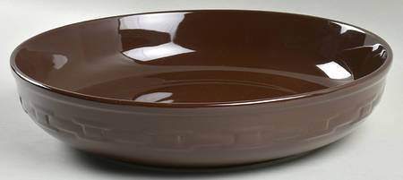 Woven Traditions Chocolate 13" Pasta Serving Bowl