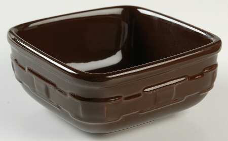 Woven Traditions Chocolate Square Cereal Bowl