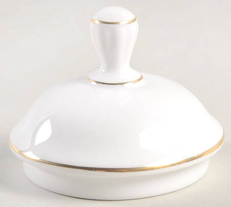 Painted Camellia Lid for Sugar Bowl