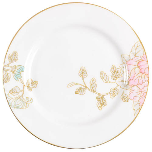 Painted Camellia Bread & Butter Plate