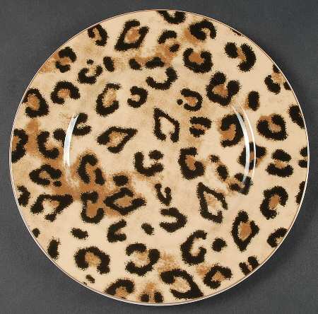 Safari Leopard Salad Plate