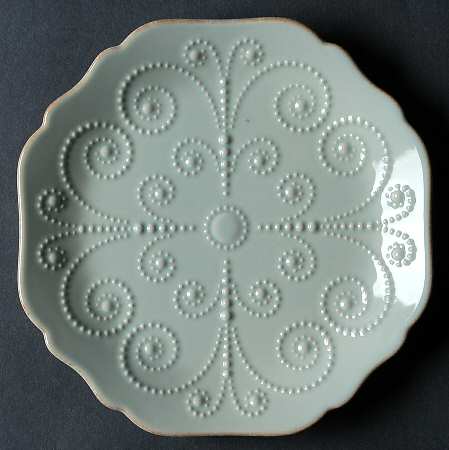 French Perle Ice Blue Dessert/Pie Plate