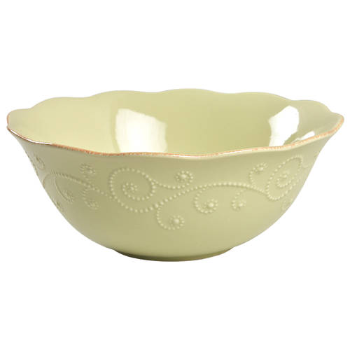 French Perle Pistachio 10" Round Serving Bowl