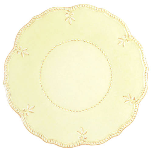 French Perle Pistachio Melamine Dinner Plate