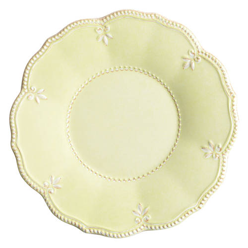 French Perle Pistachio Melamine Salad Plate