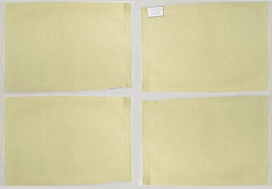 French Perle Pistachio Cloth Placemat - Set of 4