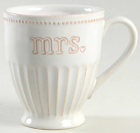 French Perle White Sentiment Mug