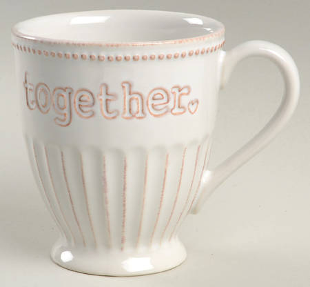 French Perle White Sentiment Mug