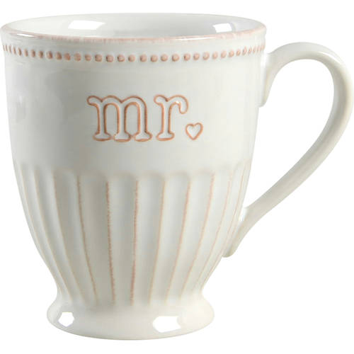 French Perle White Sentiment Mug