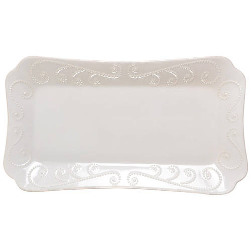 French Perle White 13" Rectangular Serving Platter by Lenox