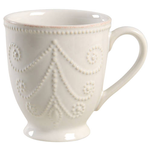 French Perle White Mug - Set of 4