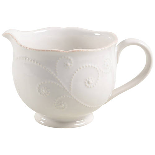 French Perle White Gravy Boat