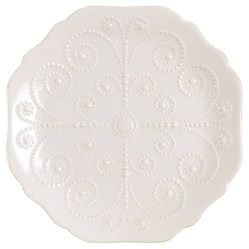 French Perle White Dessert/Pie Plate