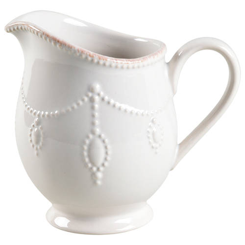 French Perle White Creamer