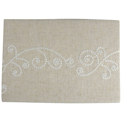 French Perle White 60" X 84" Oblong Tablecloth