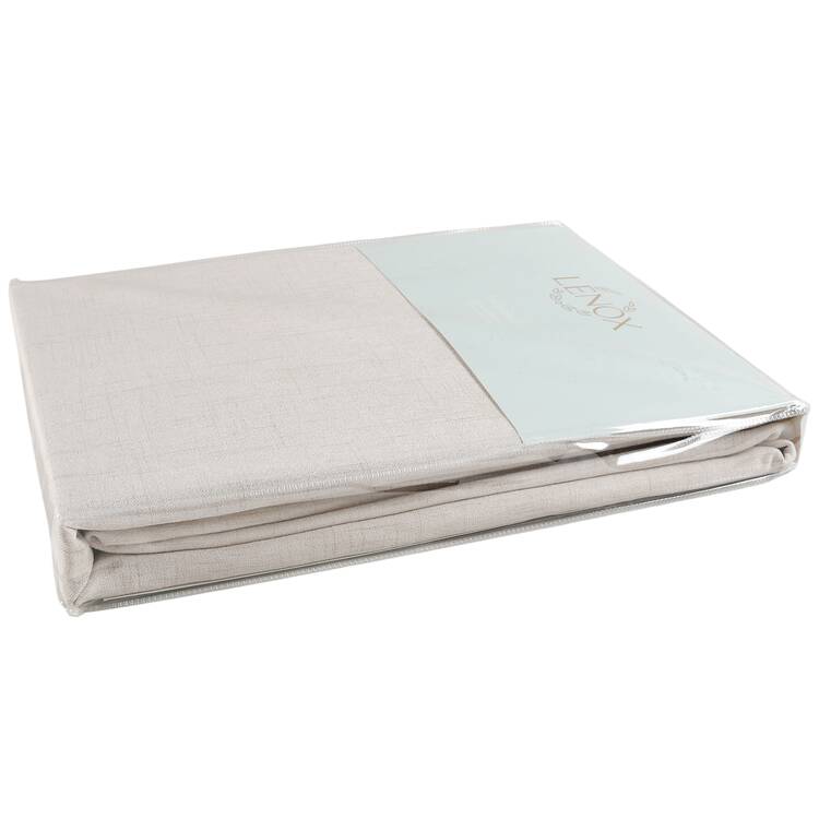 French Perle White Rectangular Tablecloth 60" X 102" by Lenox