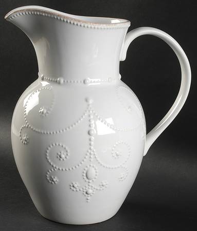French Perle White 78 Oz Pitcher