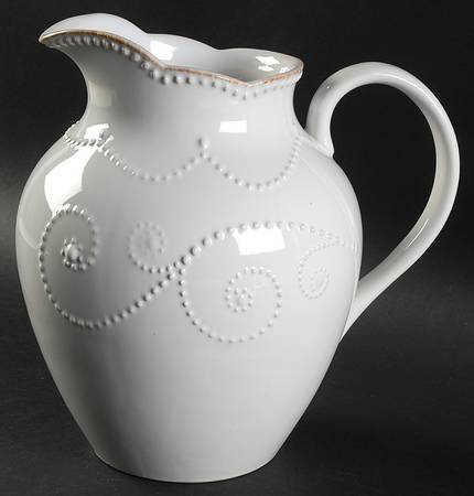 French Perle White 58 Oz Pitcher