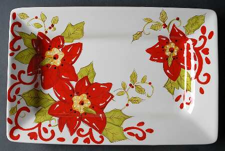Holiday 16" Rectangular Serving Platter