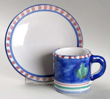 L2M3 Flat Demitasse Cup & Saucer Set