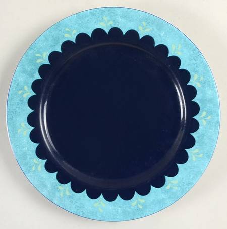 Bedazzle Turquoise Salad Plate