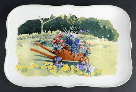 Floral Meadow 14" Rectangular Serving Platter