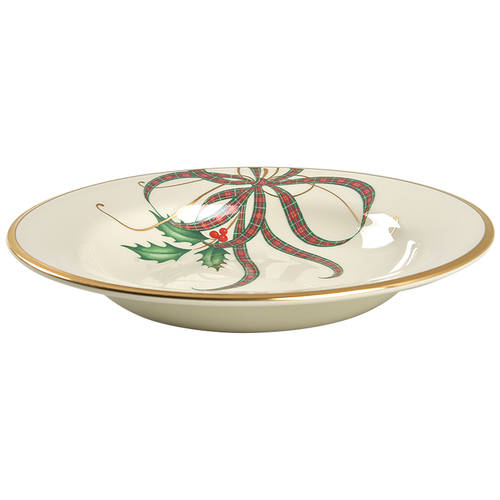 Holiday Nouveau Ribbon 9" Soup/Pasta Bowl