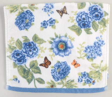 Butterfly Meadow Blue Fingertip Towel-Cloth
