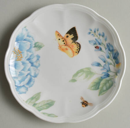 Butterfly Meadow Blue Party Plate