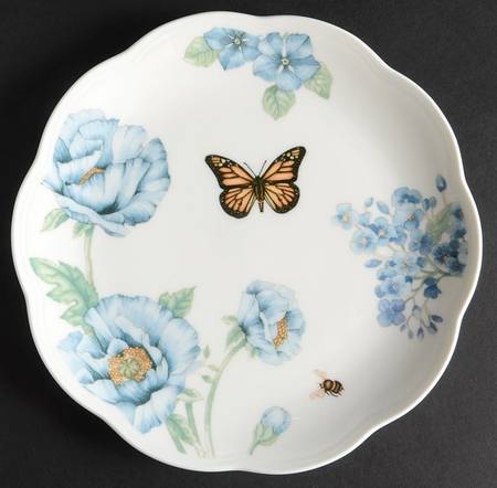 Butterfly Meadow Blue Salad/Dessert Plate