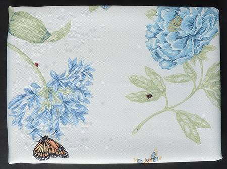 Butterfly Meadow Blue 52" Square Tablecloth