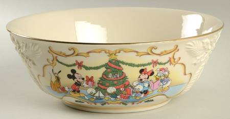 Disney Holiday 9" Round Decorative Bowl