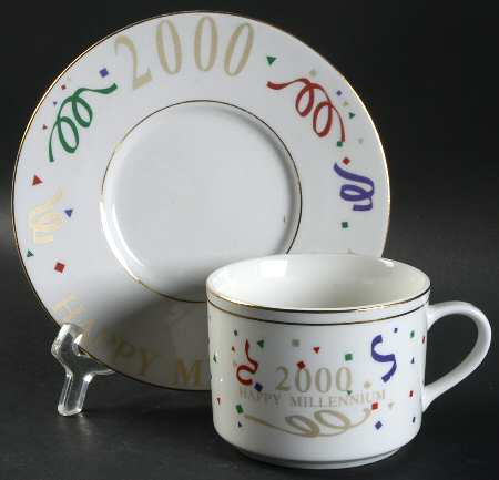 Millennium Flat Cup & Saucer Set