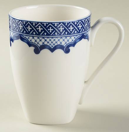 Mandarin Square Blue Mug