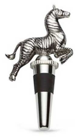 Zebras Gold Metal Wine Bottle Stopper