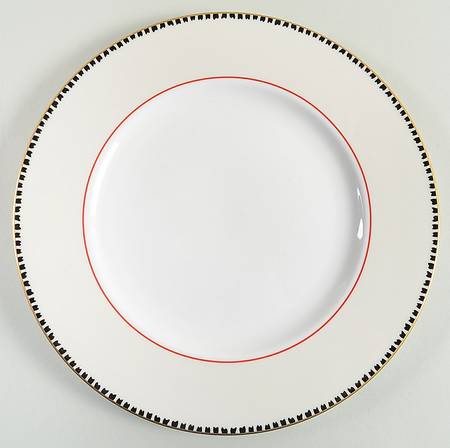 Zebras Gold Dinner Plate