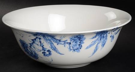 Toile Tale Sky Blue 9" Round Serving Bowl
