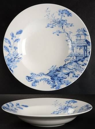 Toile Tale Sky Blue 9" Soup/Pasta Bowl
