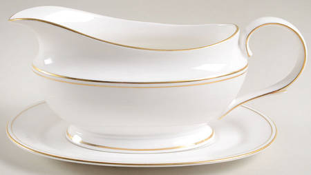 Federal Gold (Reintroduced 2013) Gravy Boat & Underplate